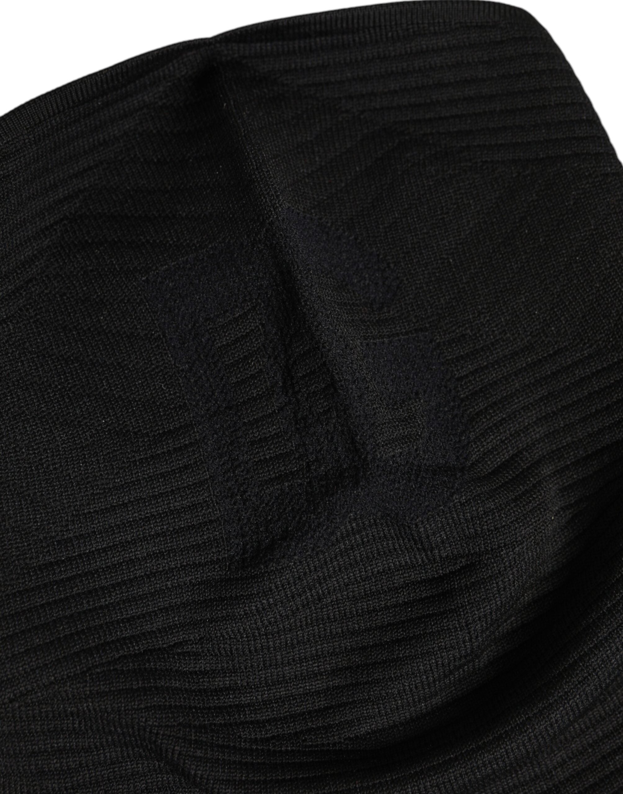 Dolce &amp; Gabbana – Sturmhaube aus schwarzem Nylon