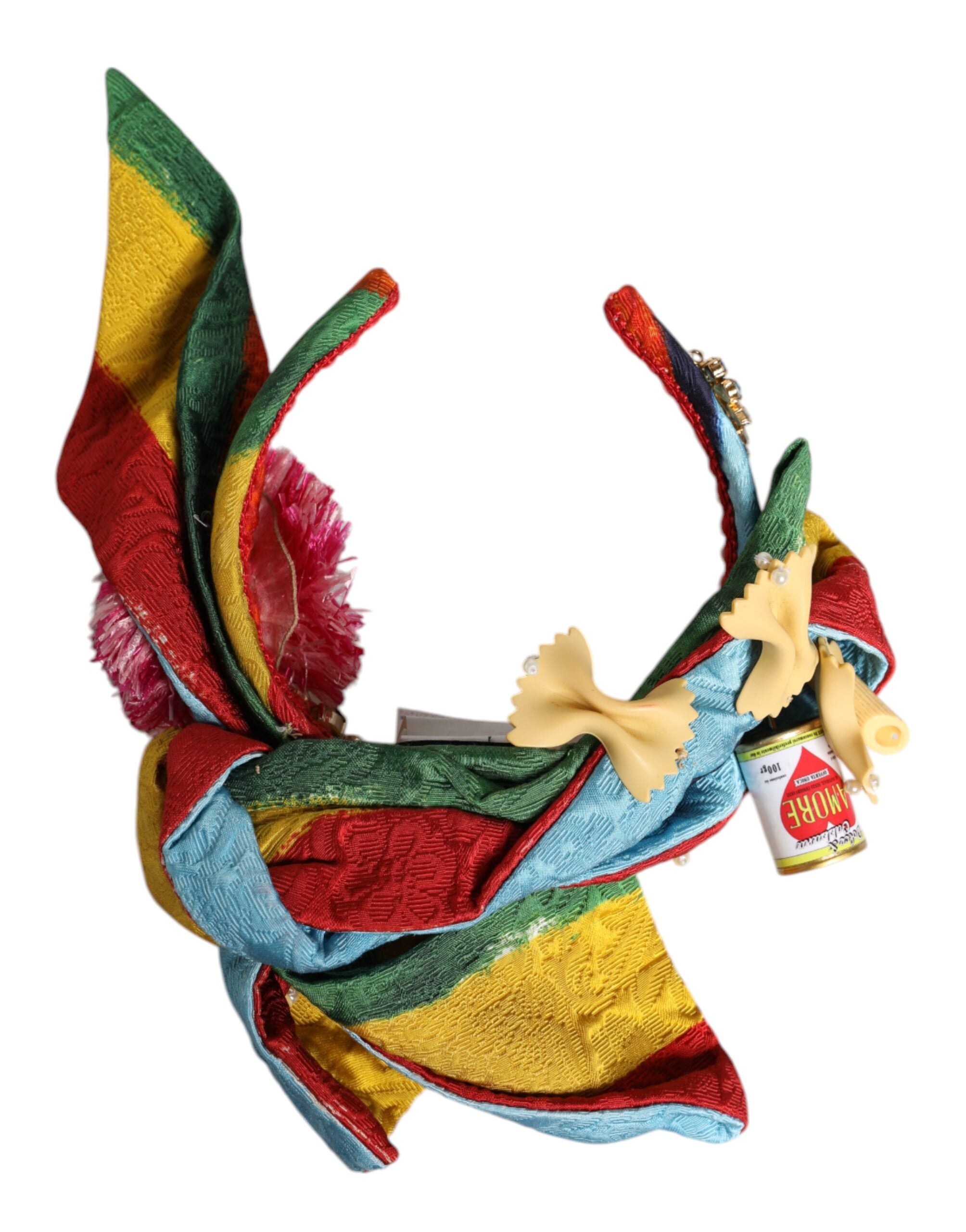 Bentiță Dolce &amp; Gabbana cu diademă și cristale florale multicolore