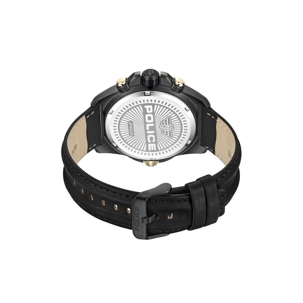 Police – Schwarze Kunstlederuhr