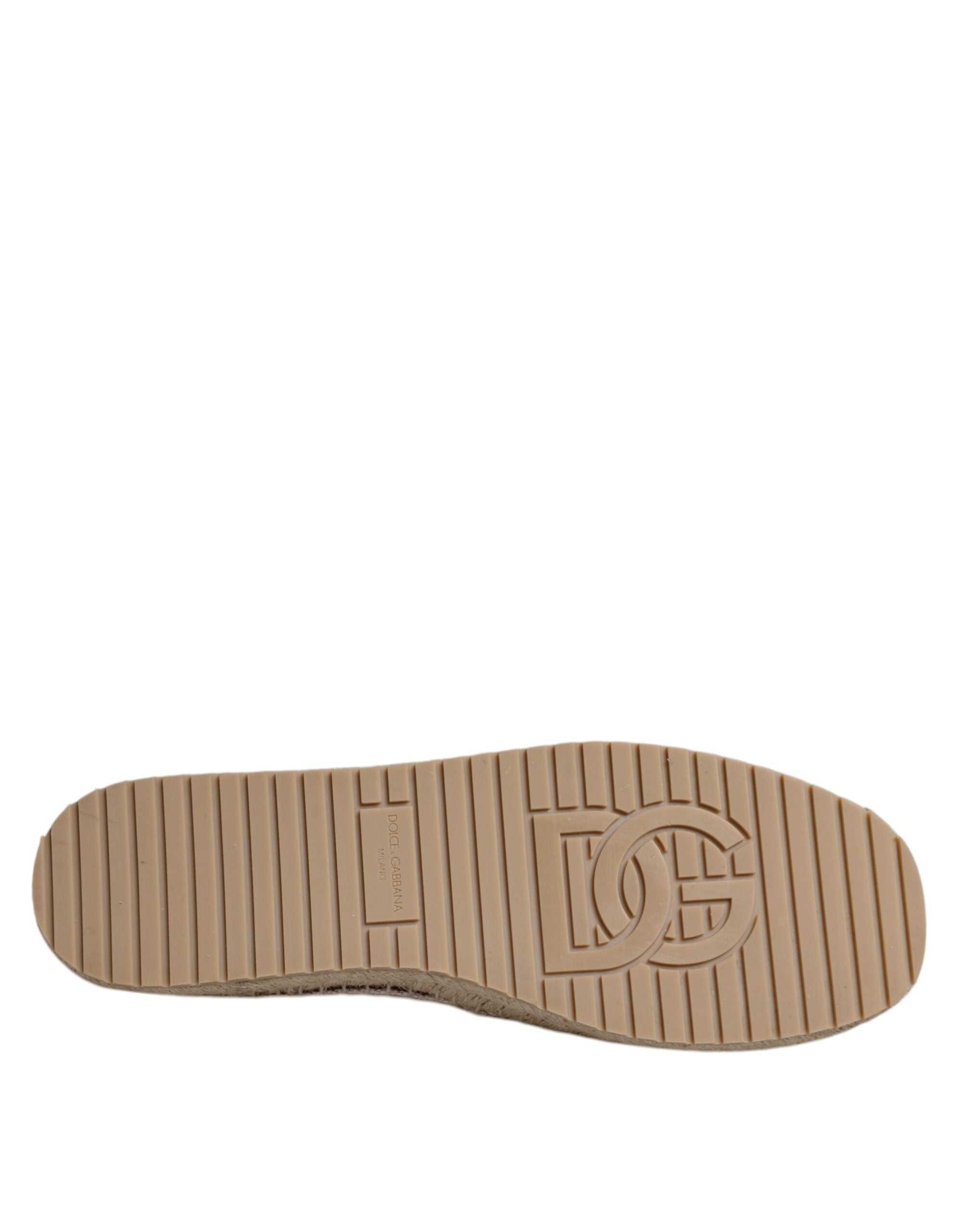 Dolce &amp; Gabbana – Espadrilles zum Hineinschlüpfen aus besticktem Canvas in Beige