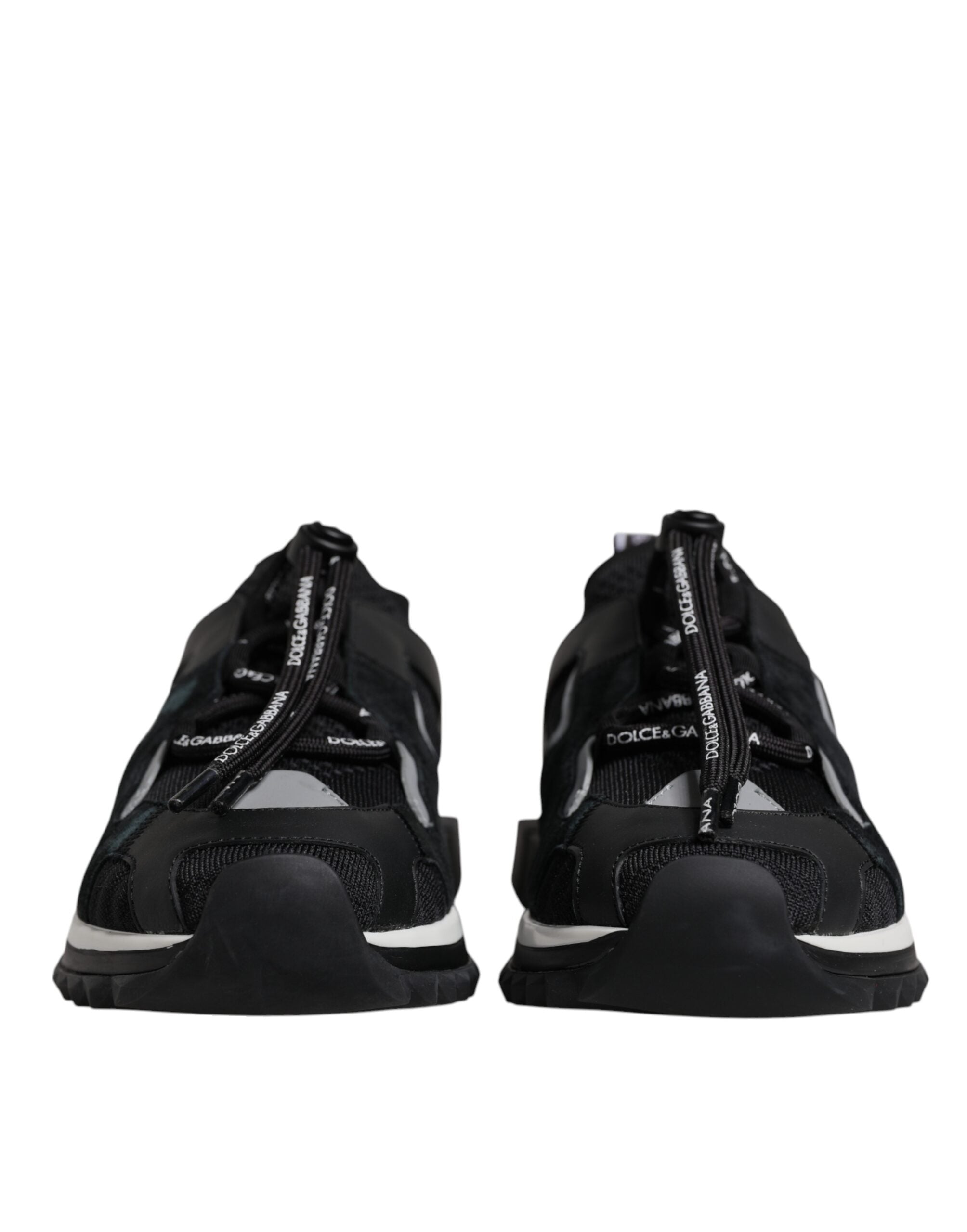 Dolce &amp; Gabbana Sorrento Trekking-Sneakers aus schwarzem Mesh