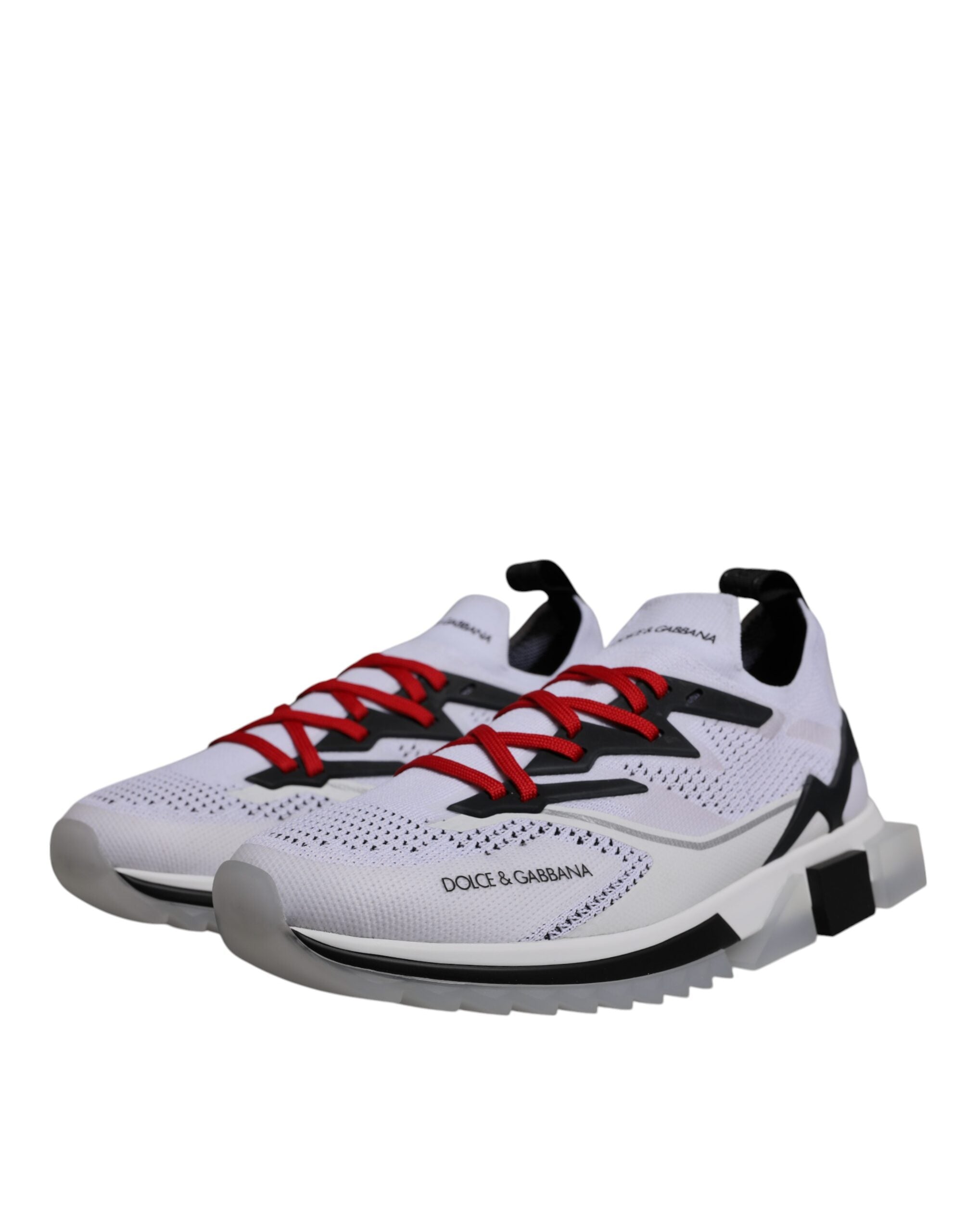 Dolce &amp; Gabbana Weiße SORRENTO Sport Stretch Sneakers Schuhe