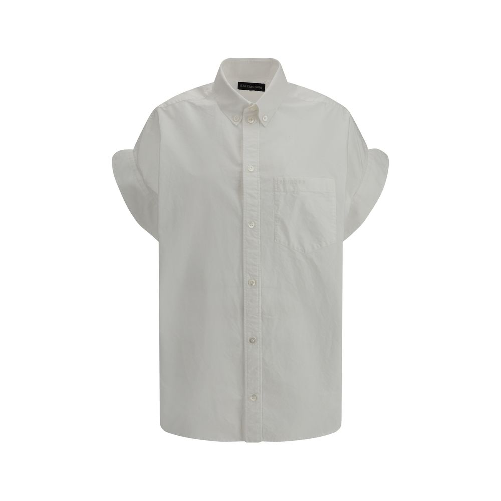 Cămașă Balenciaga Oversized cu mânecă scurtă