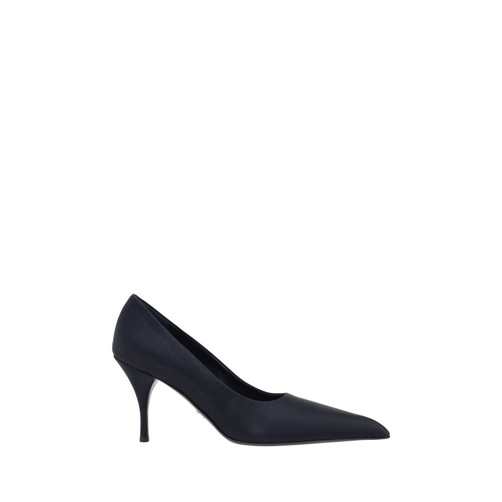 Pantofi cu toc Prada din satin de mătase