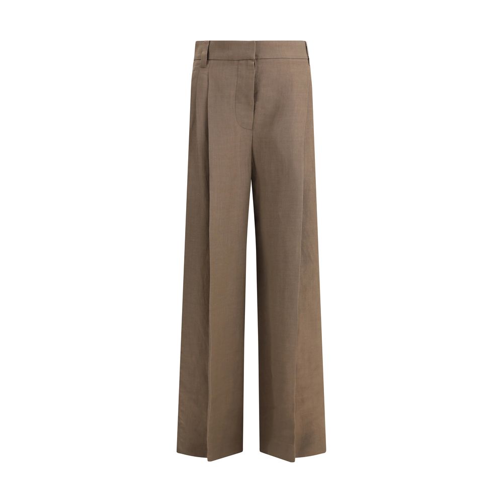 Brunello Cucinelli Hose mit weitem Bein
