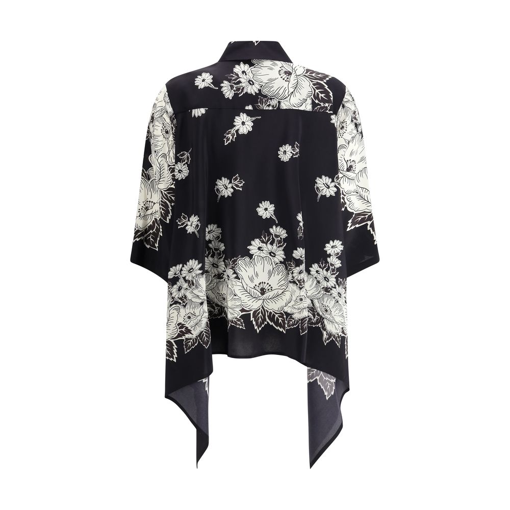 PAROSH Asymmetrisches Hemd mit Blumendruck