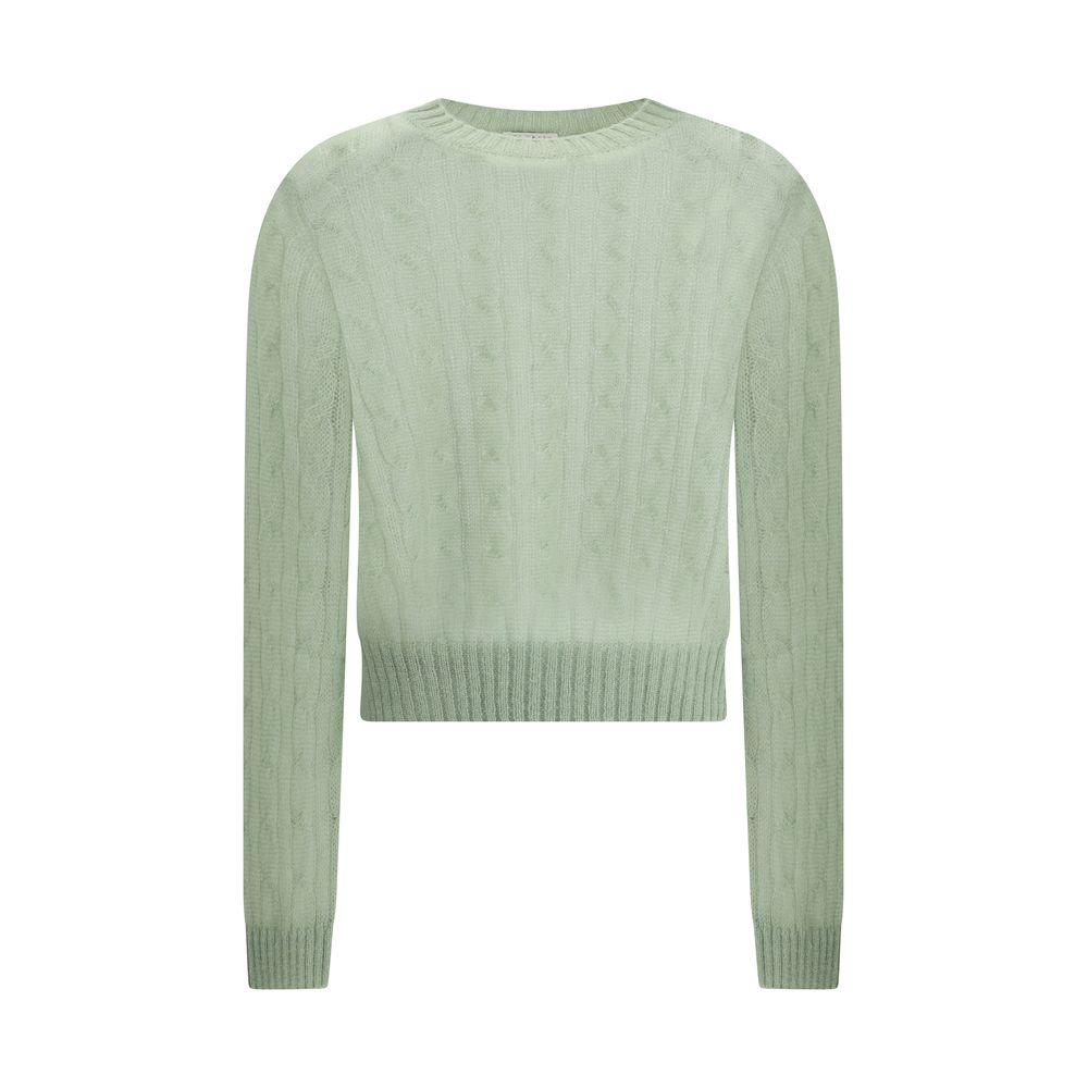 Brunello Cucinelli – Zopfmusterpullover aus Mohair und Wolle