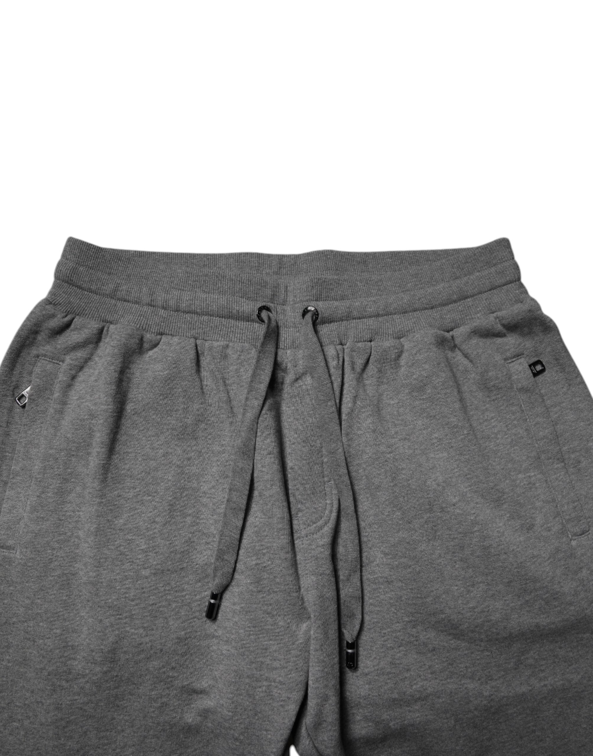 Dolce &amp; Gabbana Graue Jogginghose aus Baumwolle mit Logo für Herren