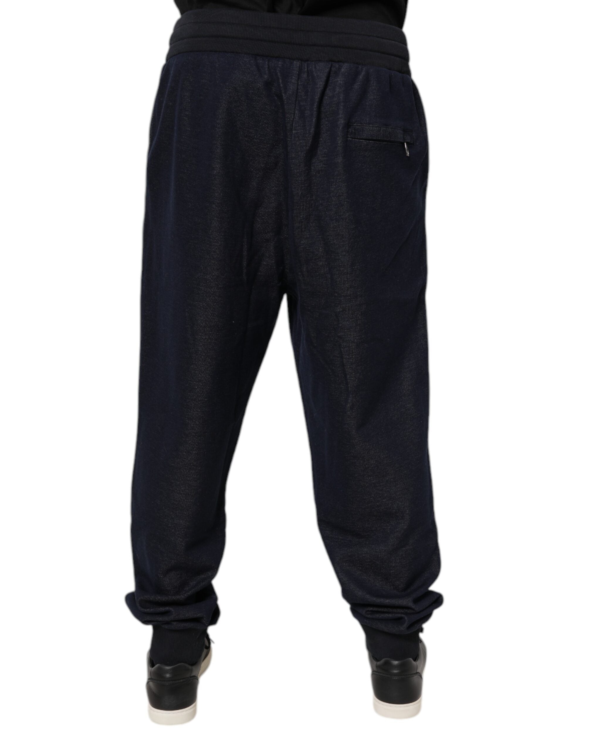 Dolce &amp; Gabbana Schwarze Jacquard-Jogginghose für Herren