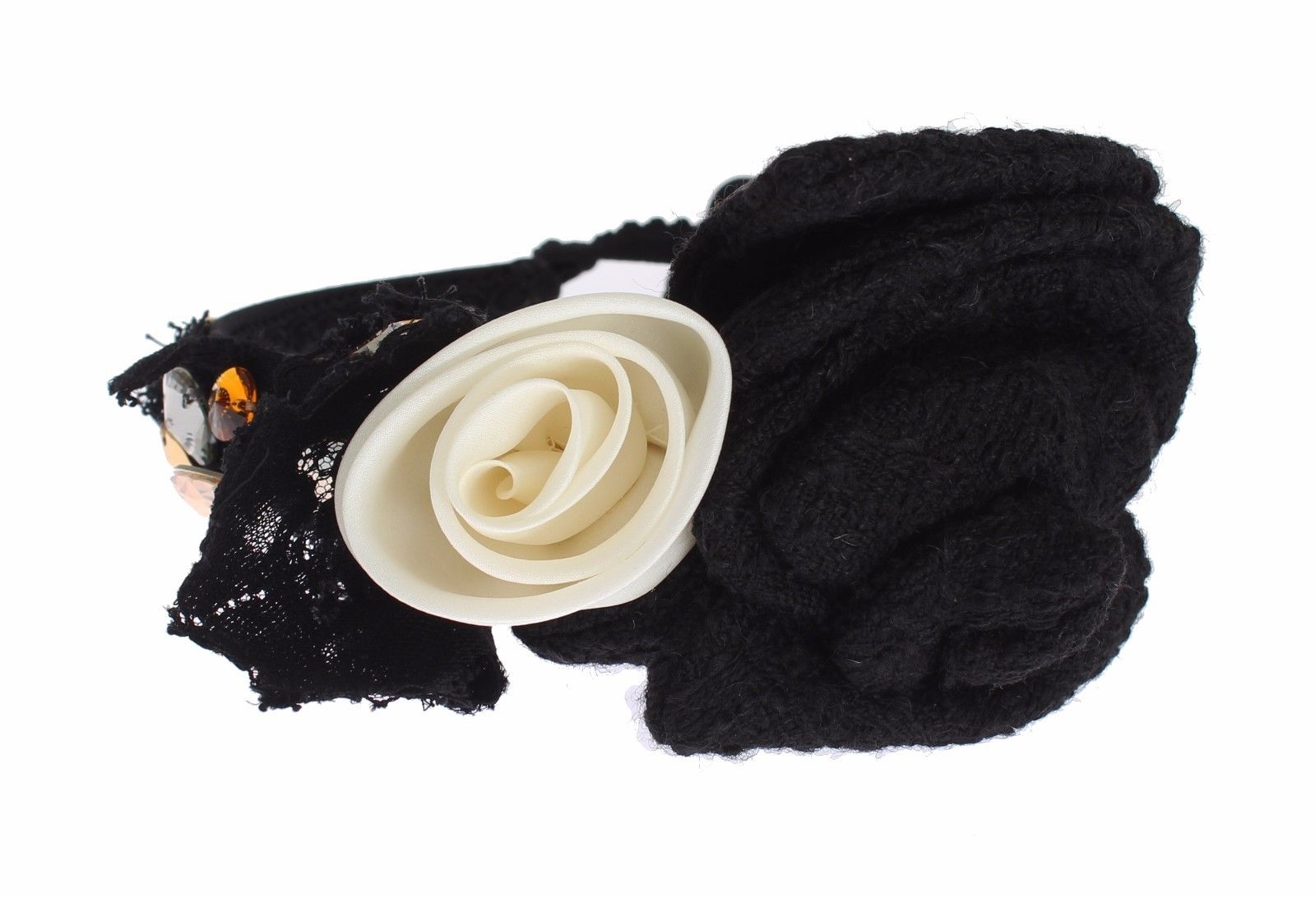 Diademă elegantă din mătase cu cristale Dolce &amp; Gabbana