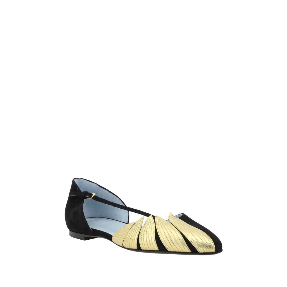 Valentino Garavani Ballerinas mit Blätterdetail