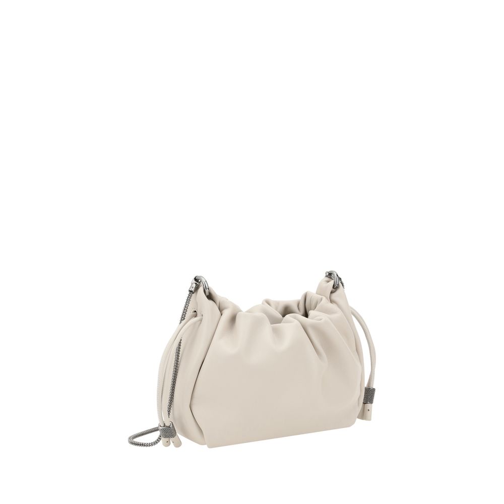 Geantă de umăr mini Brunello Cucinelli Bucket Mellow