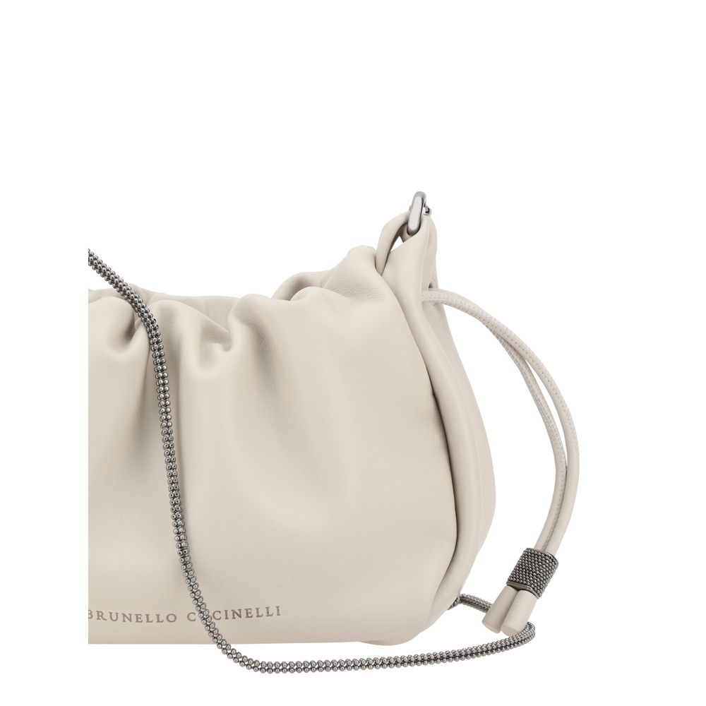 Geantă de umăr mini Brunello Cucinelli Bucket Mellow