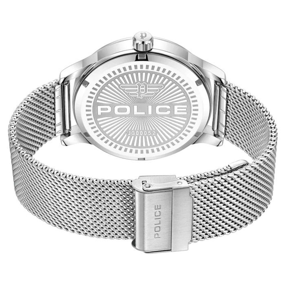 Ceas din oțel inoxidabil gri polițienesc
