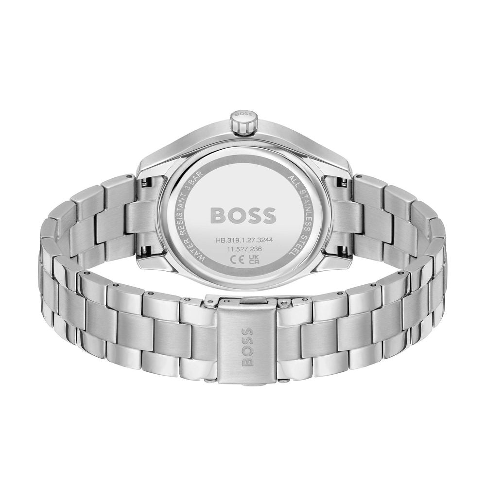 Hugo Boss – Silberne Edelstahluhr aus Edelstahl