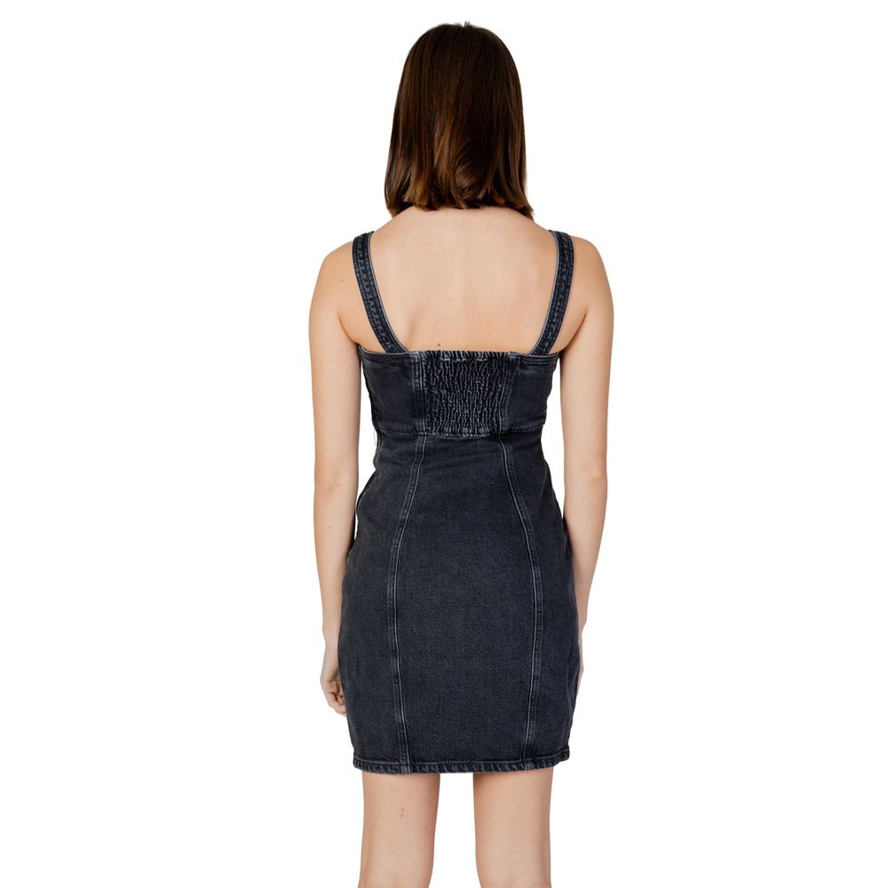 Blugi Tommy Hilfiger negri din bumbac reciclat midi