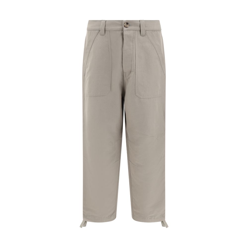 Pantaloni din in Brunello Cucinelli