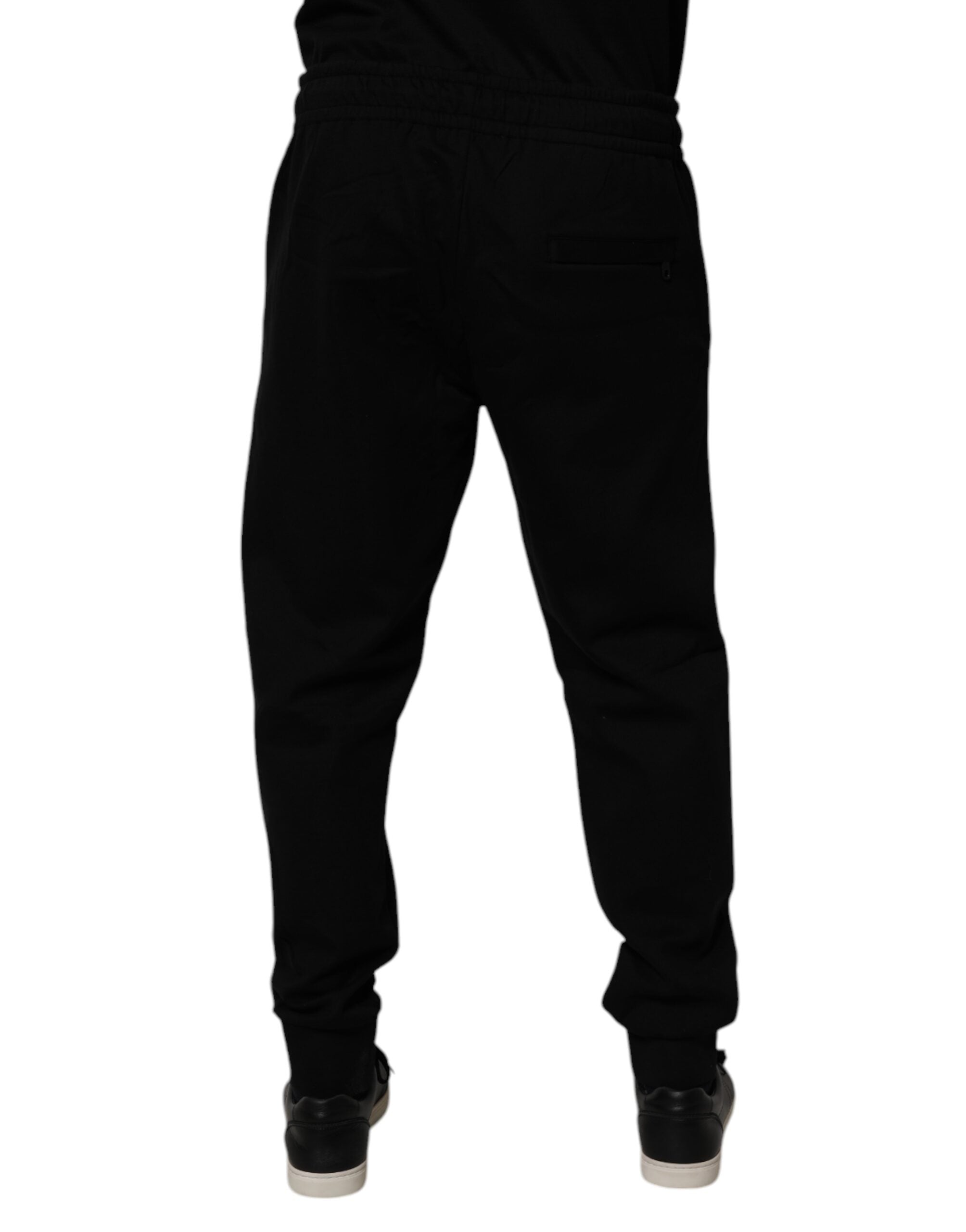 Dolce &amp; Gabbana – Schwarze Jogginghose aus Baumwollmischung