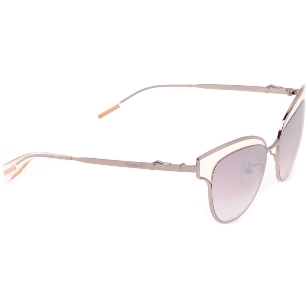 Trussardi – Sonnenbrille aus silbernem Metall