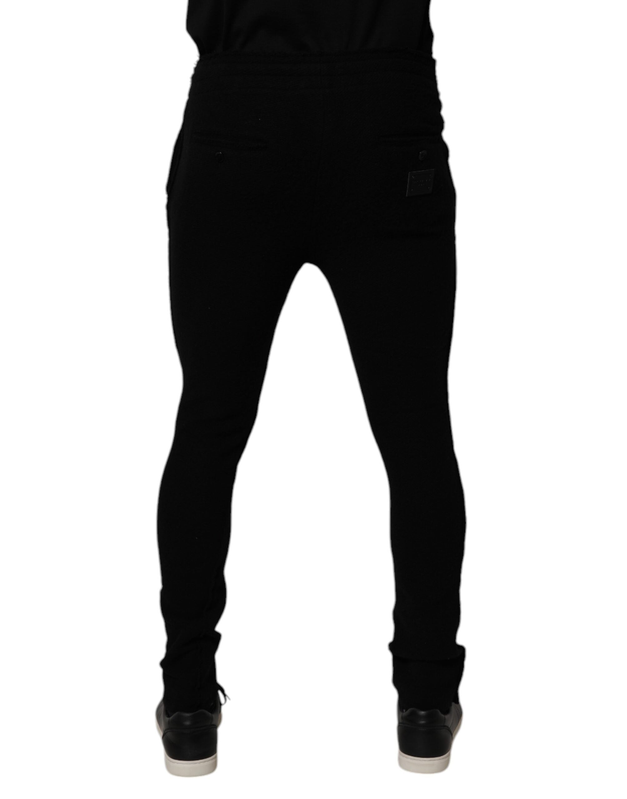 Dolce &amp; Gabbana Schwarze Kaschmir-Jogginghose für Herren