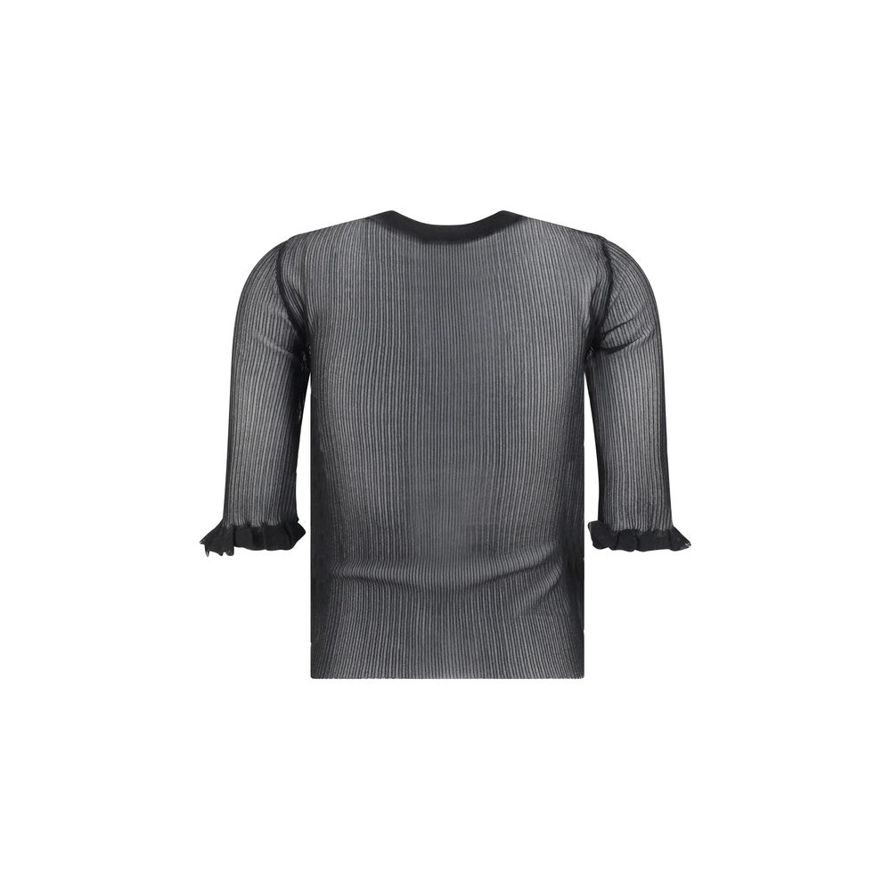 Top transparent jacquard Ganni