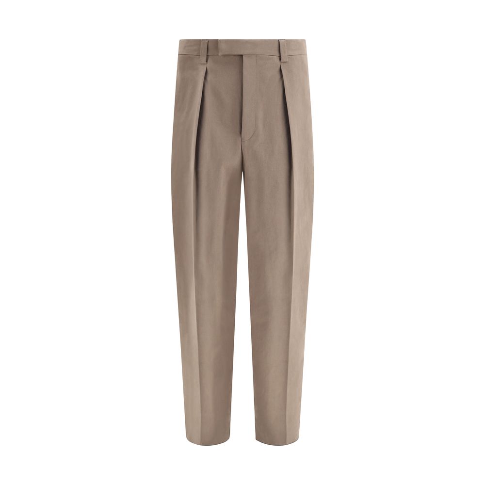 Ferragamo Baumwollhose mit weitem Bein