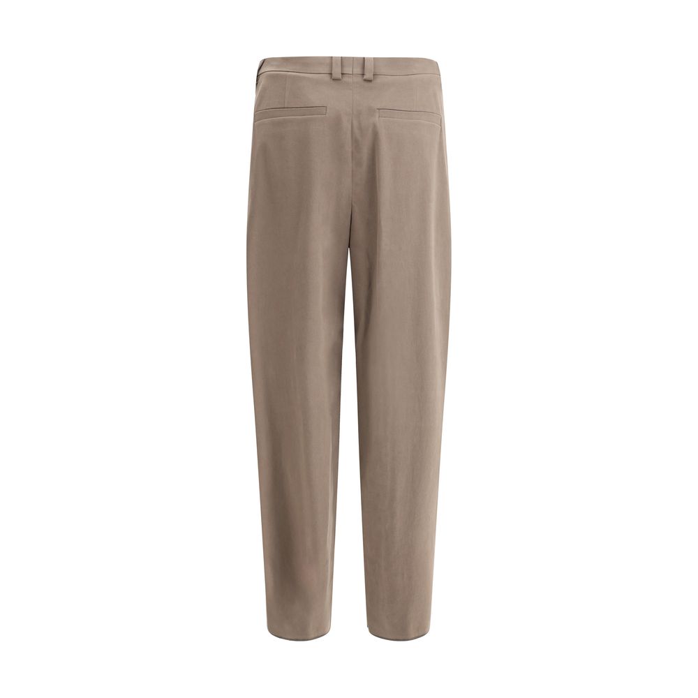 Ferragamo Baumwollhose mit weitem Bein