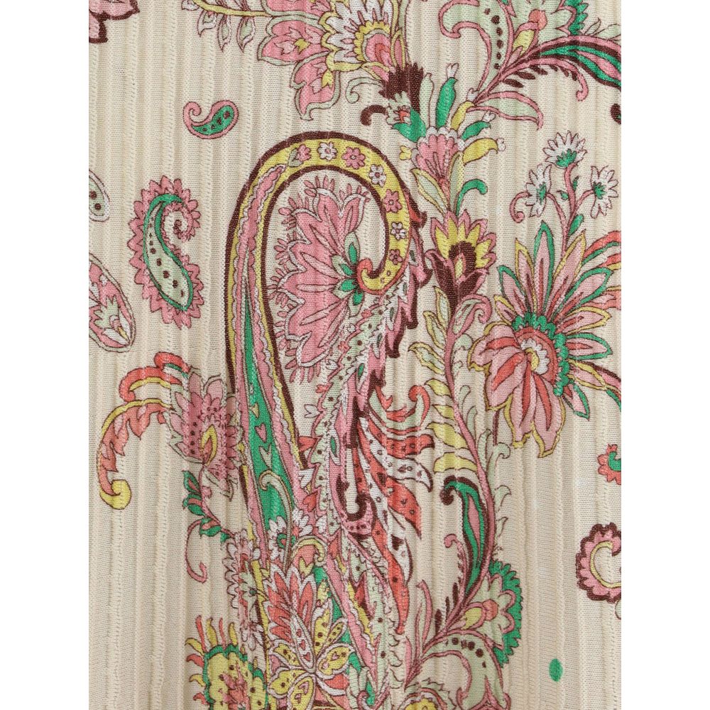 Rochie midi cu nervuri Etro