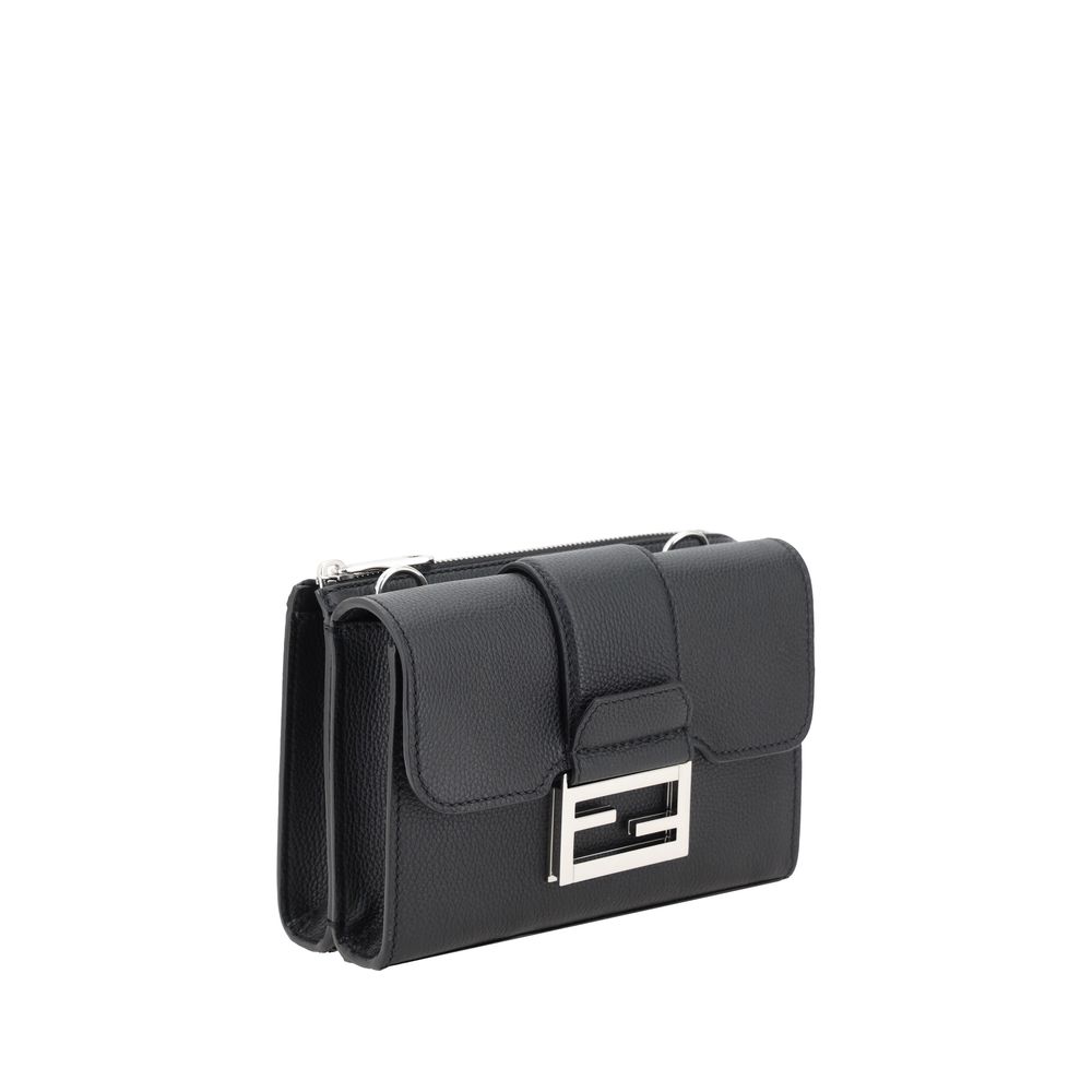 Geantă de umăr Fendi Double Baguette