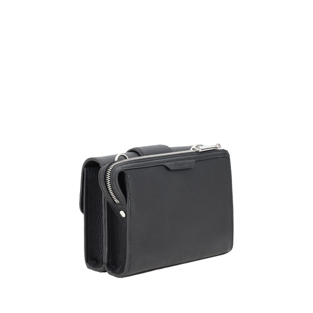Geantă de umăr Fendi Double Baguette