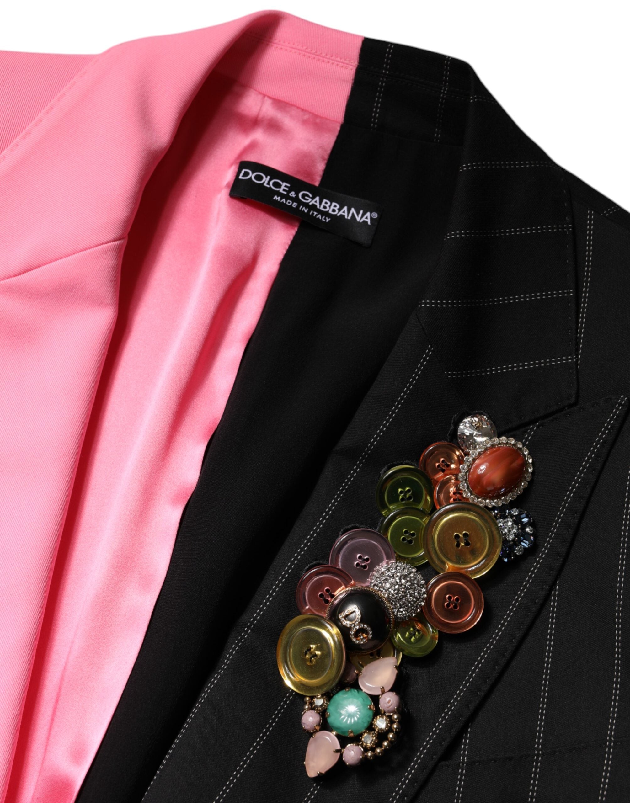 Dolce &amp; Gabbana – Mehrfarbige Manteljacke mit Patchwork-Verzierung