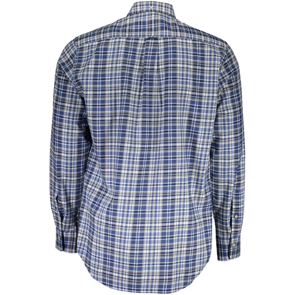 Gant Blaues Herrenhemd aus Baumwolle