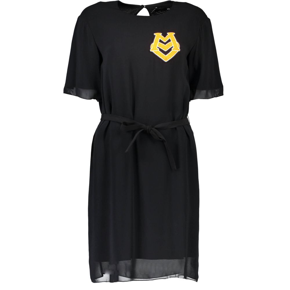 Rochie Love Moschino neagră cu alte fibre pentru femei