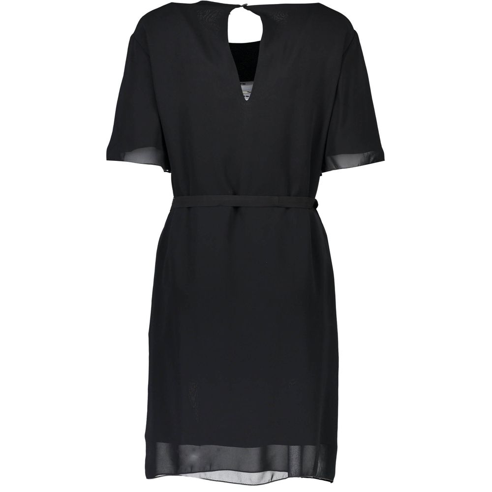 Rochie Love Moschino neagră cu alte fibre pentru femei