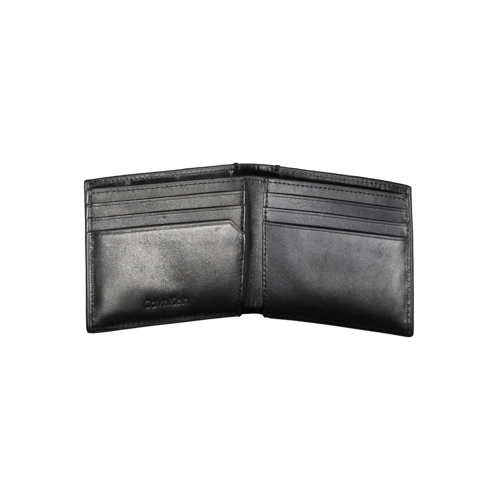 Portofel negru din piele ecologică pentru bărbați Calvin Klein