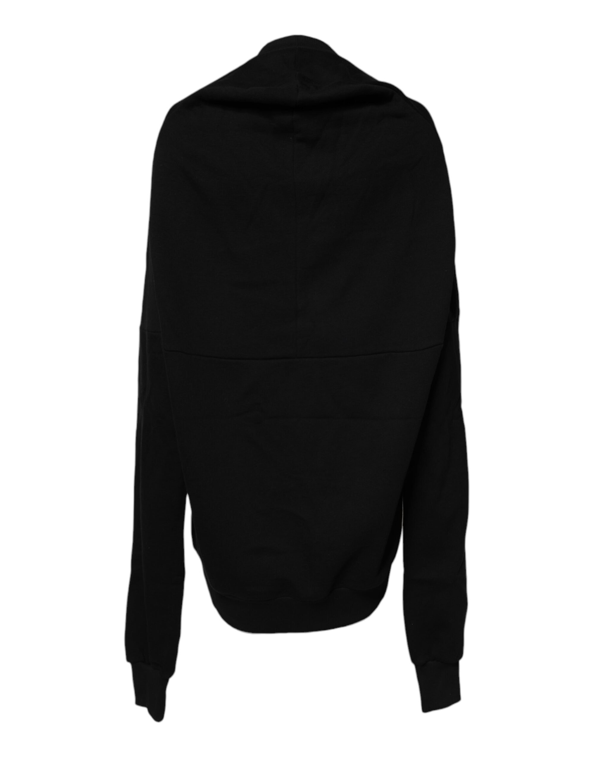 Dolce &amp; Gabbana – Schwarzes Sweatshirt mit Rundhalsausschnitt aus Baumwolle