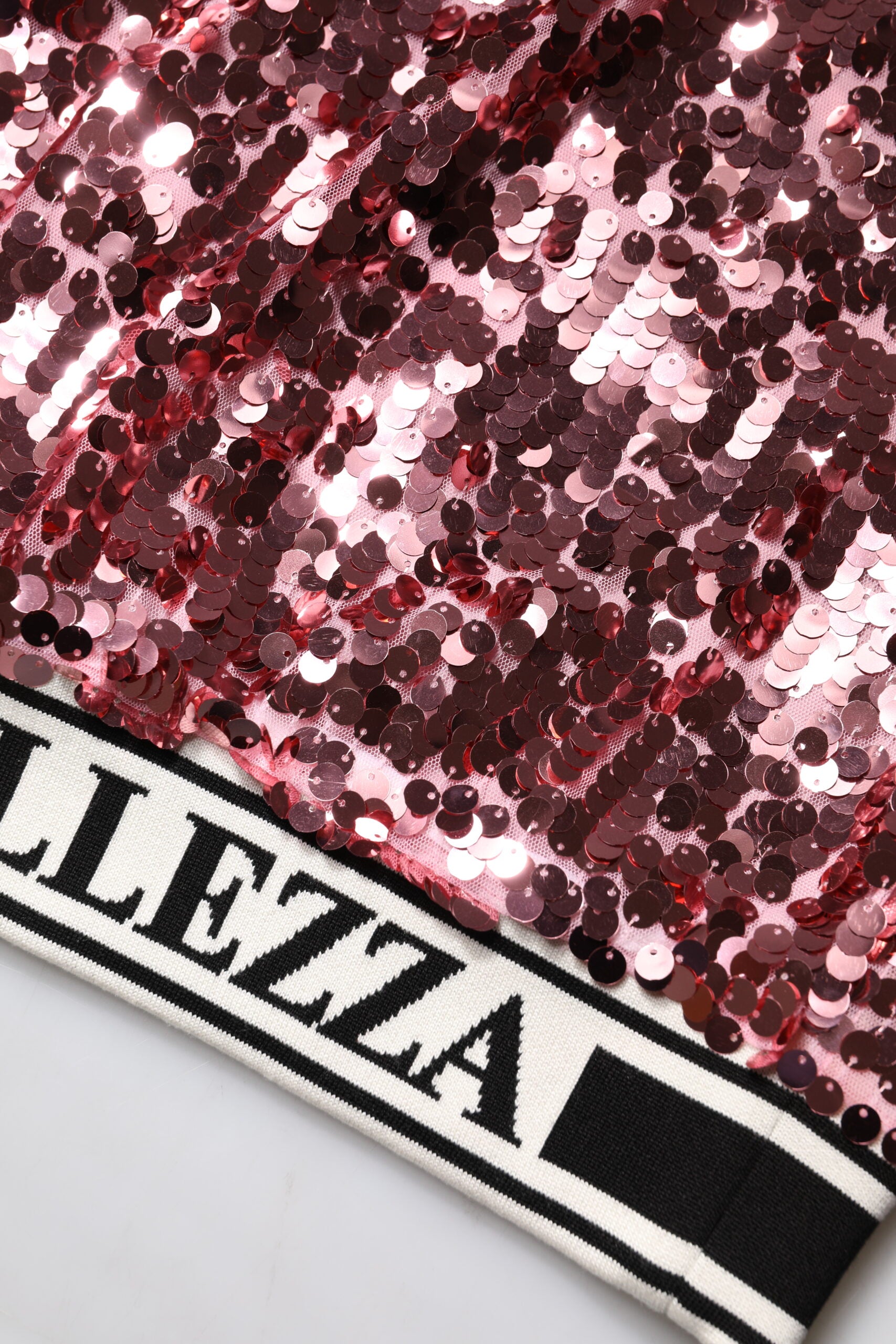 Dolce &amp; Gabbana – Pullover mit Pailletten „DG Queen“ in Rosa