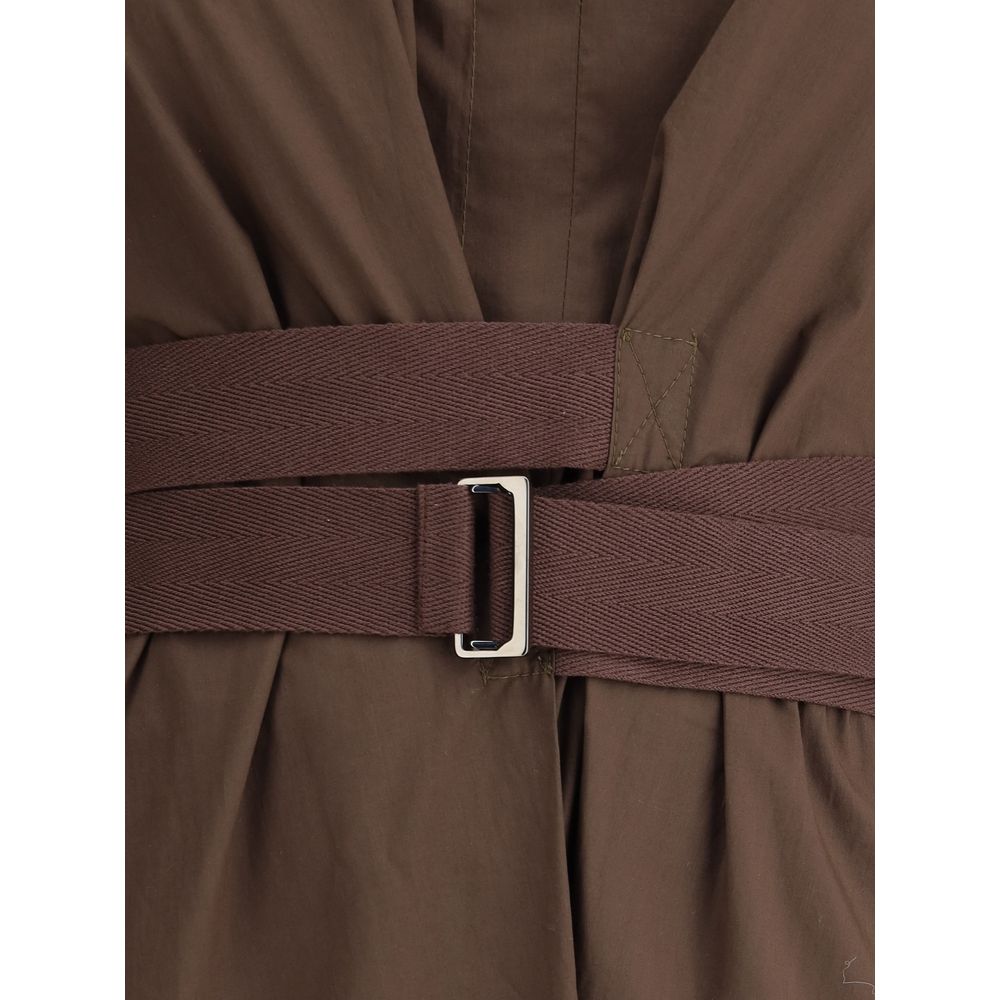 Brunello Cucinelli Rochie lunga din bumbac