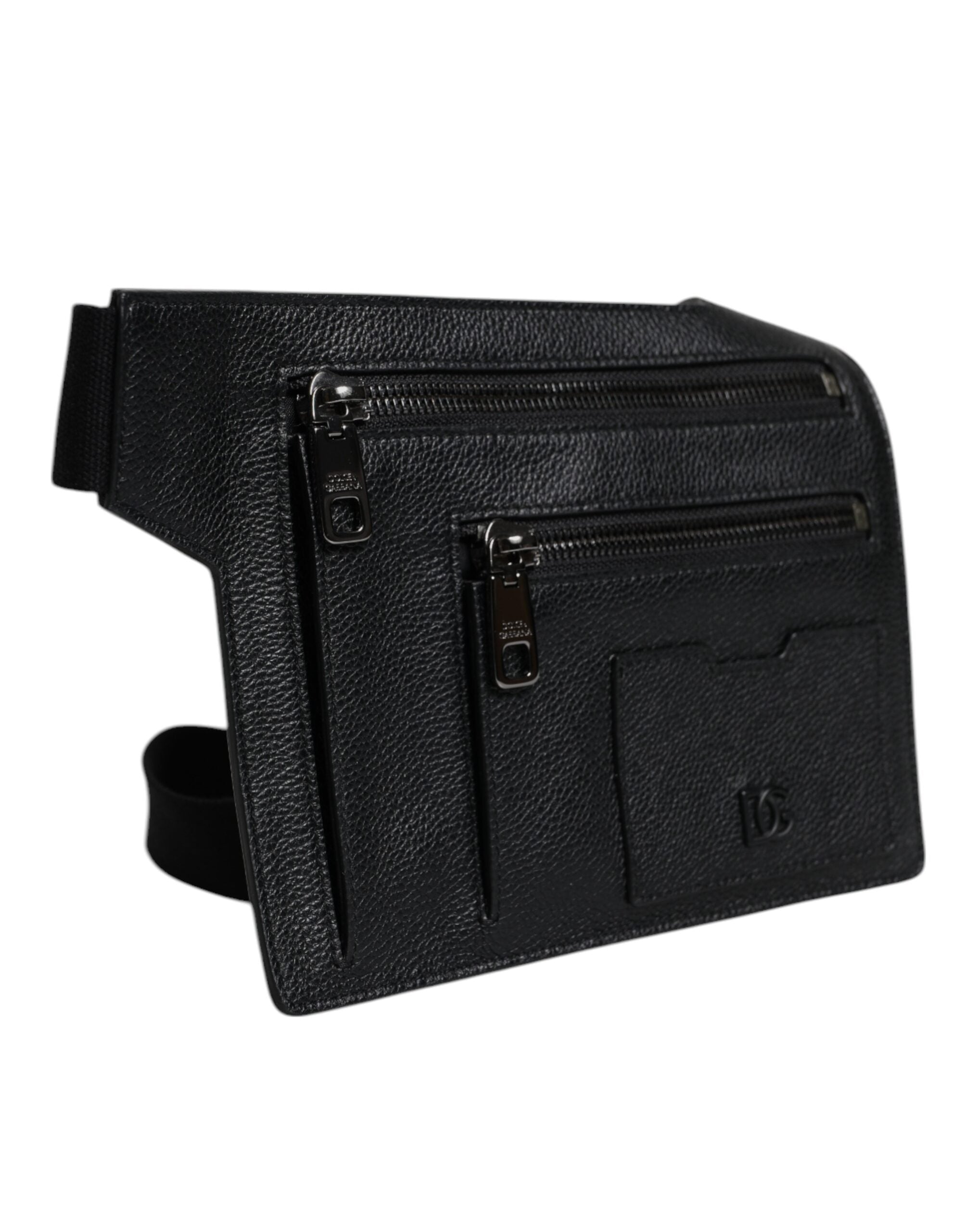 Geantă crossbody Dolce &amp; Gabbana din piele de vițel neagră