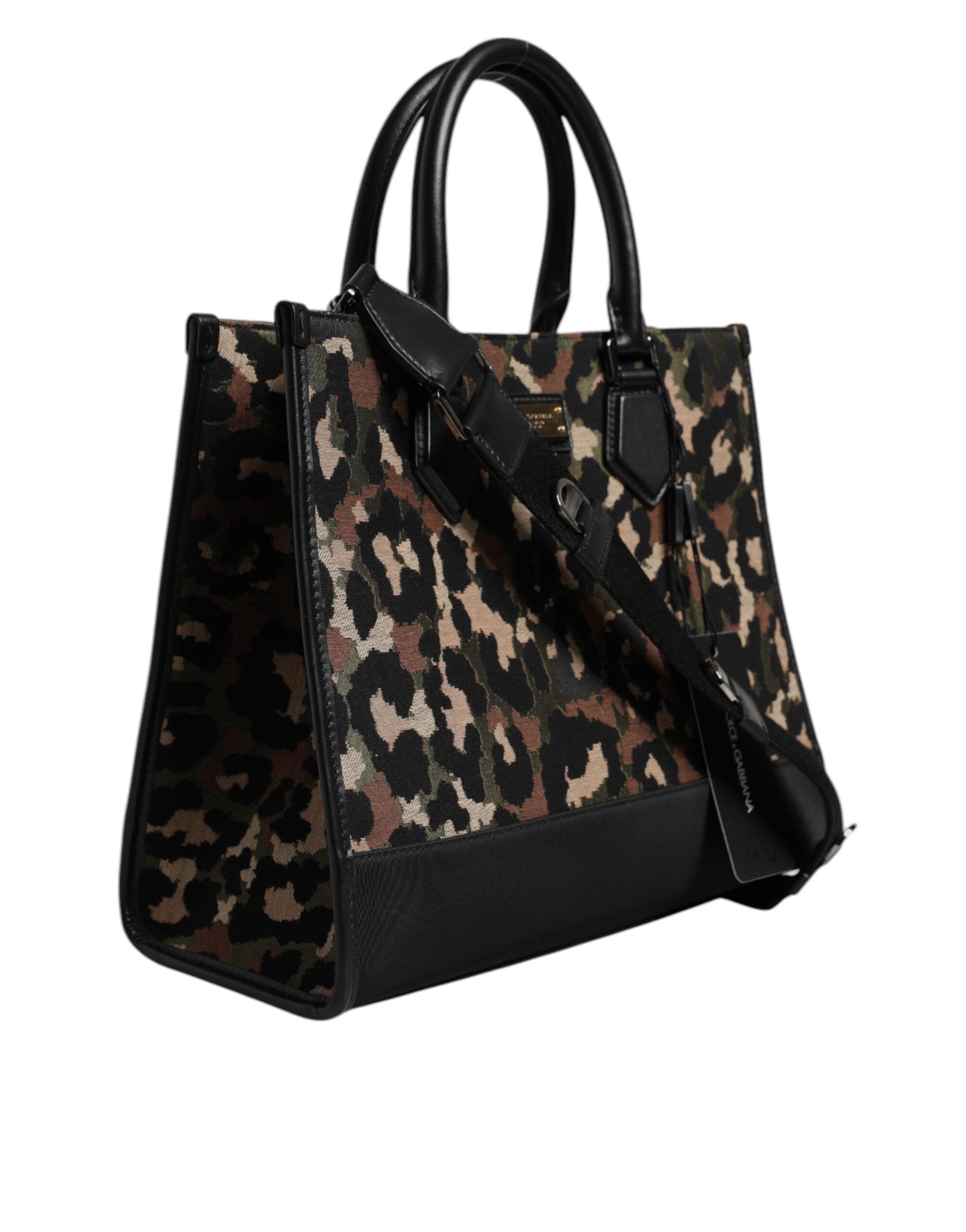 Dolce &amp; Gabbana Geantă de umăr cu imprimeu leopard multicolor