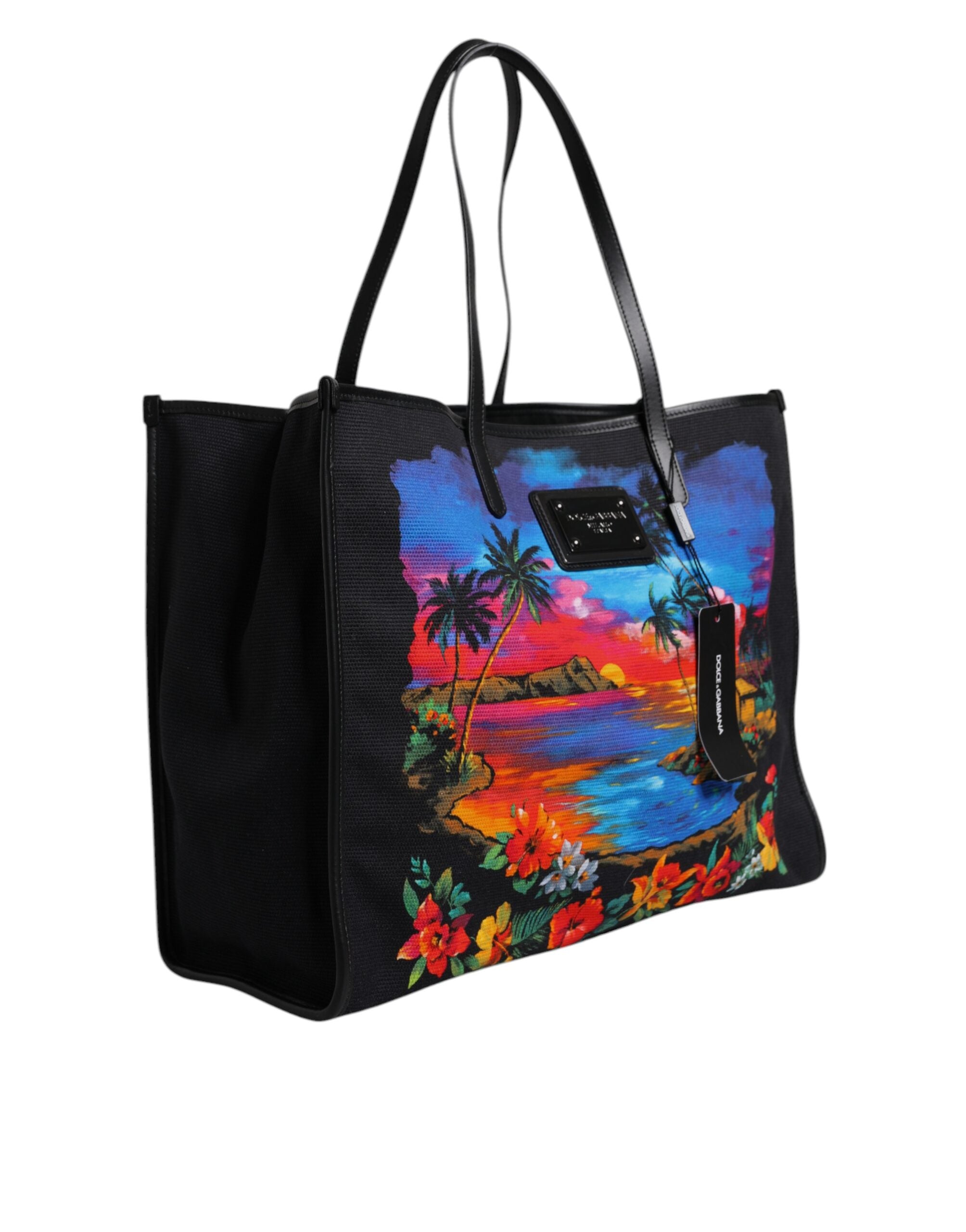 Dolce &amp; Gabbana Geantă de cumpărături cu mâner superior și imprimeu grafic multicolor