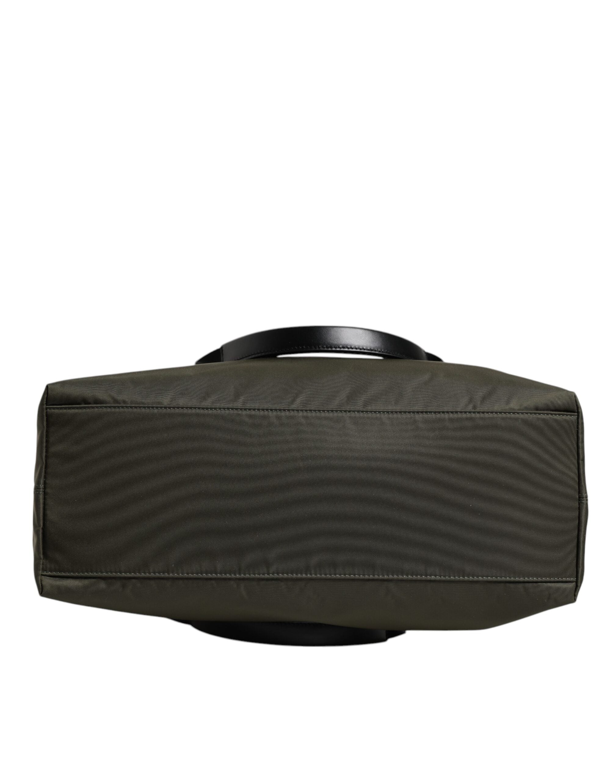 Geantă de umăr Dolce &amp; Gabbana cu curea din nailon verde militar
