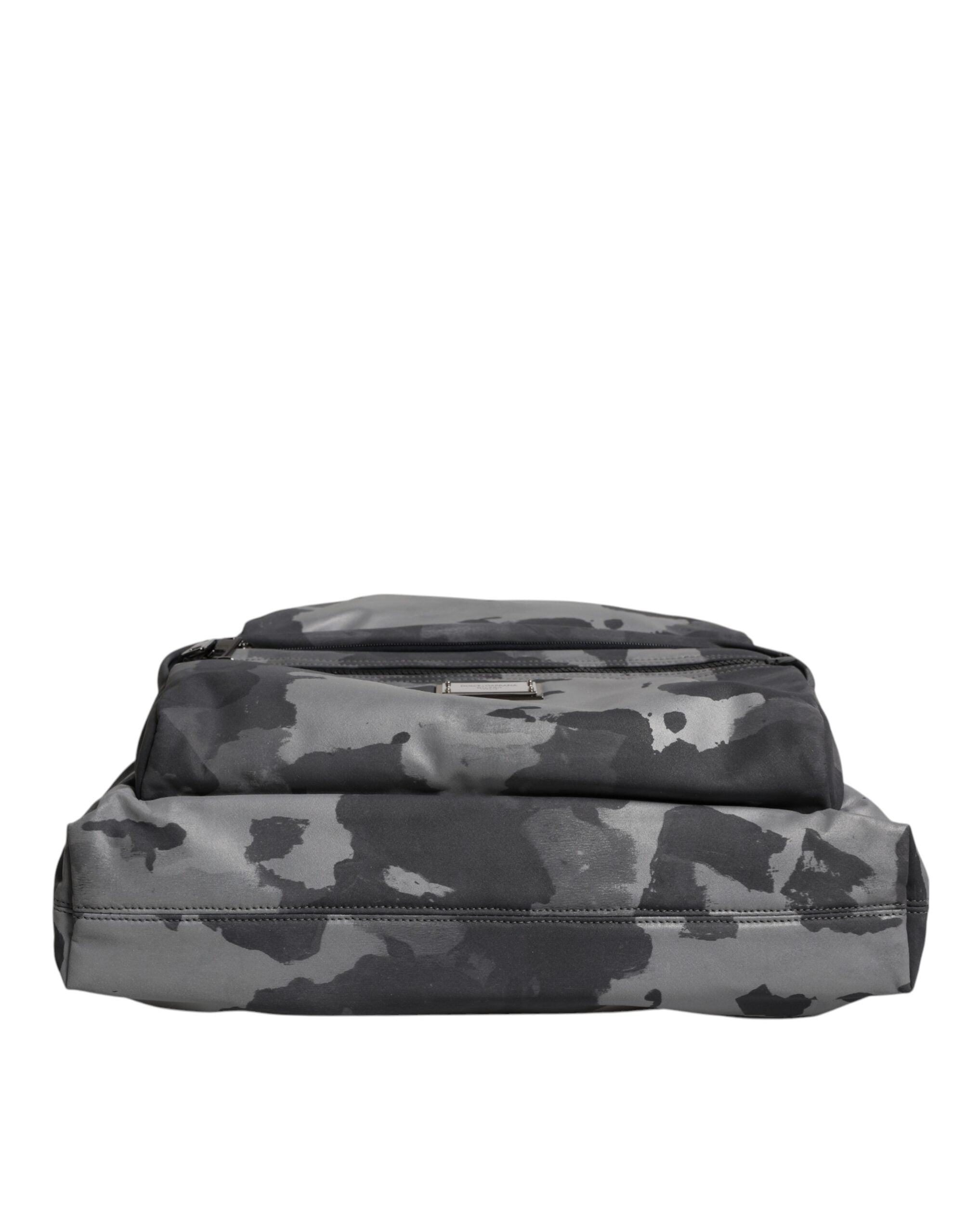 Geantă tote Dolce &amp; Gabbana din bumbac gri camo cu compartimente multiple