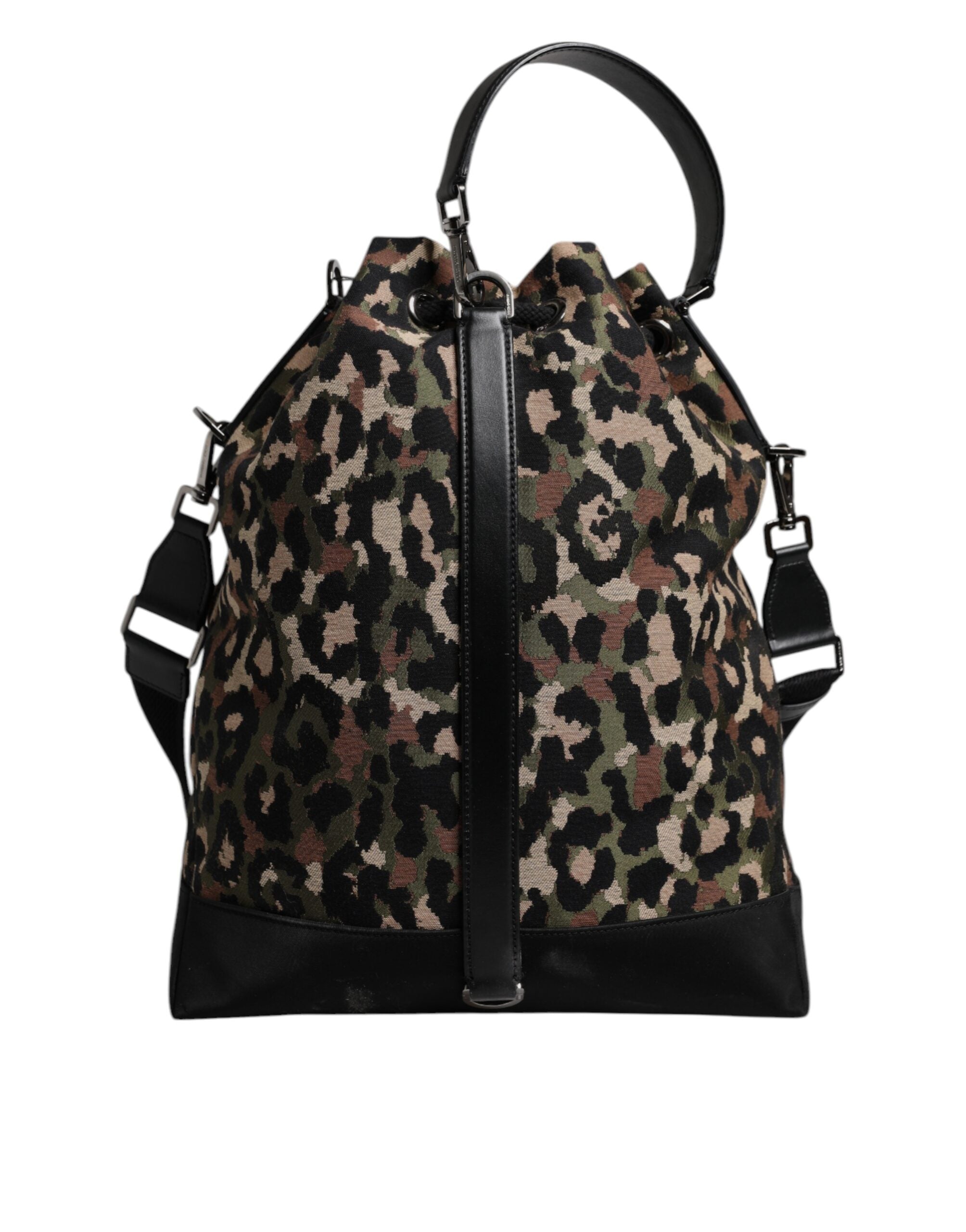 Geantă de umăr Dolce &amp; Gabbana cu imprimeu leopard multicolor din bumbac
