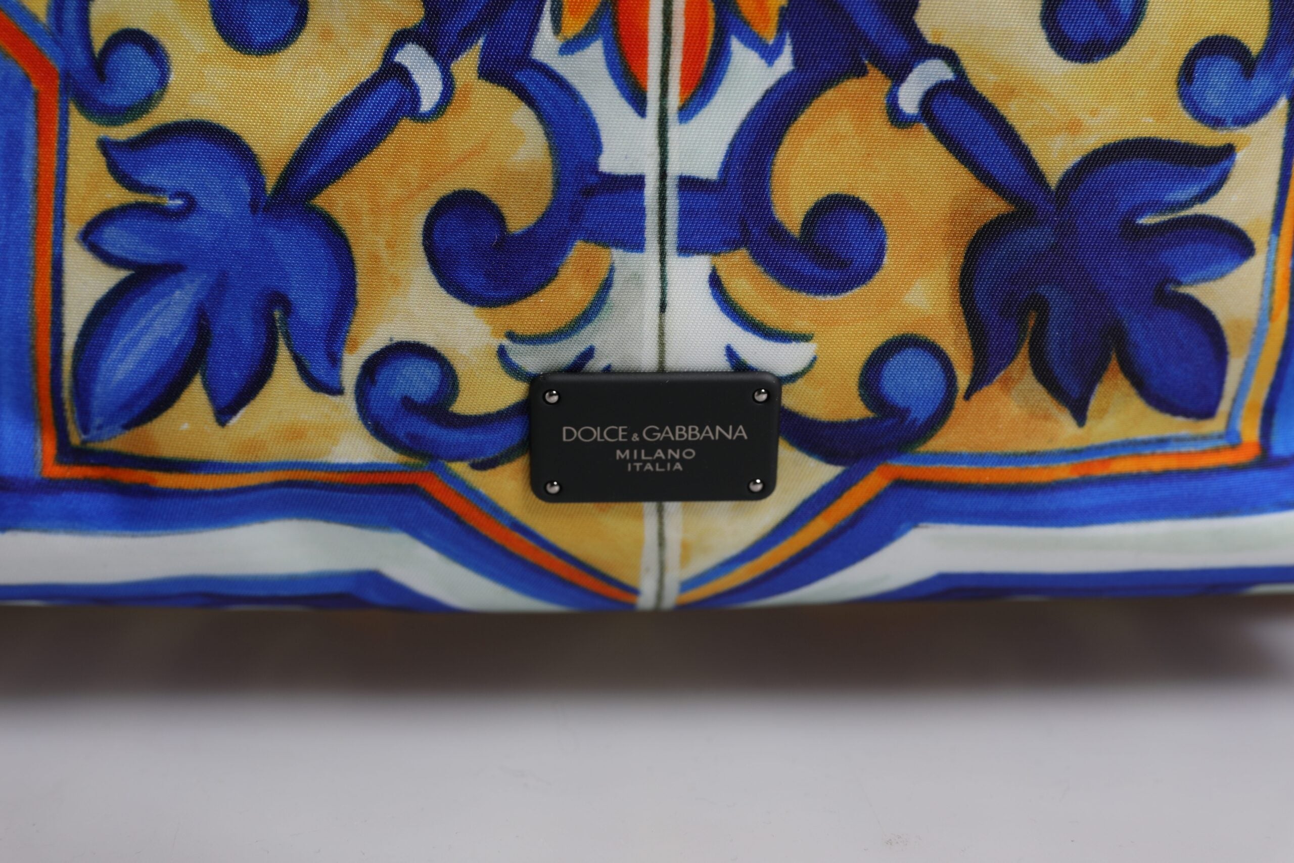 Rucsac de călătorie Dolce &amp; Gabbana cu imprimeu Majolica multicolor