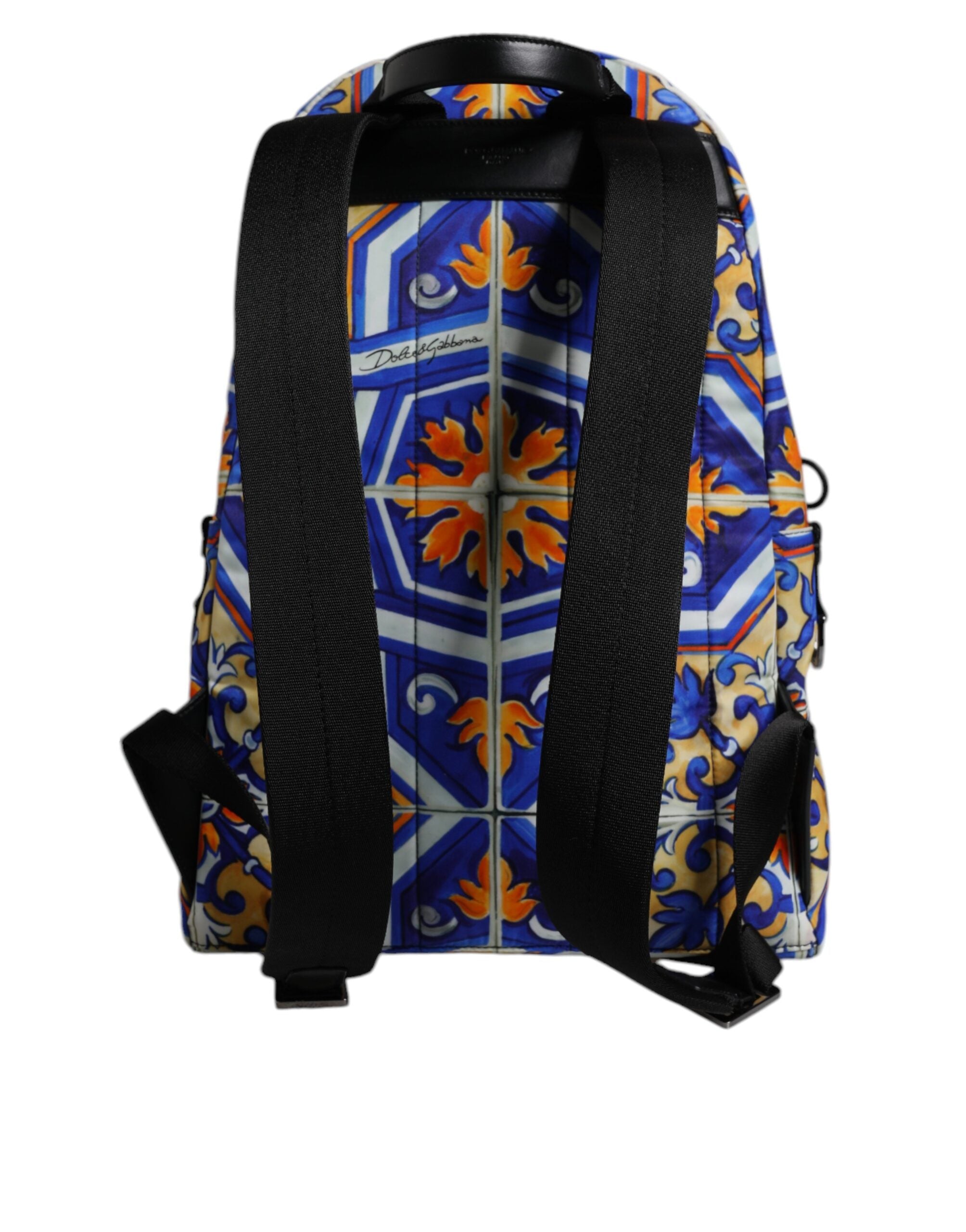 Rucsac de călătorie Dolce &amp; Gabbana cu imprimeu Majolica multicolor