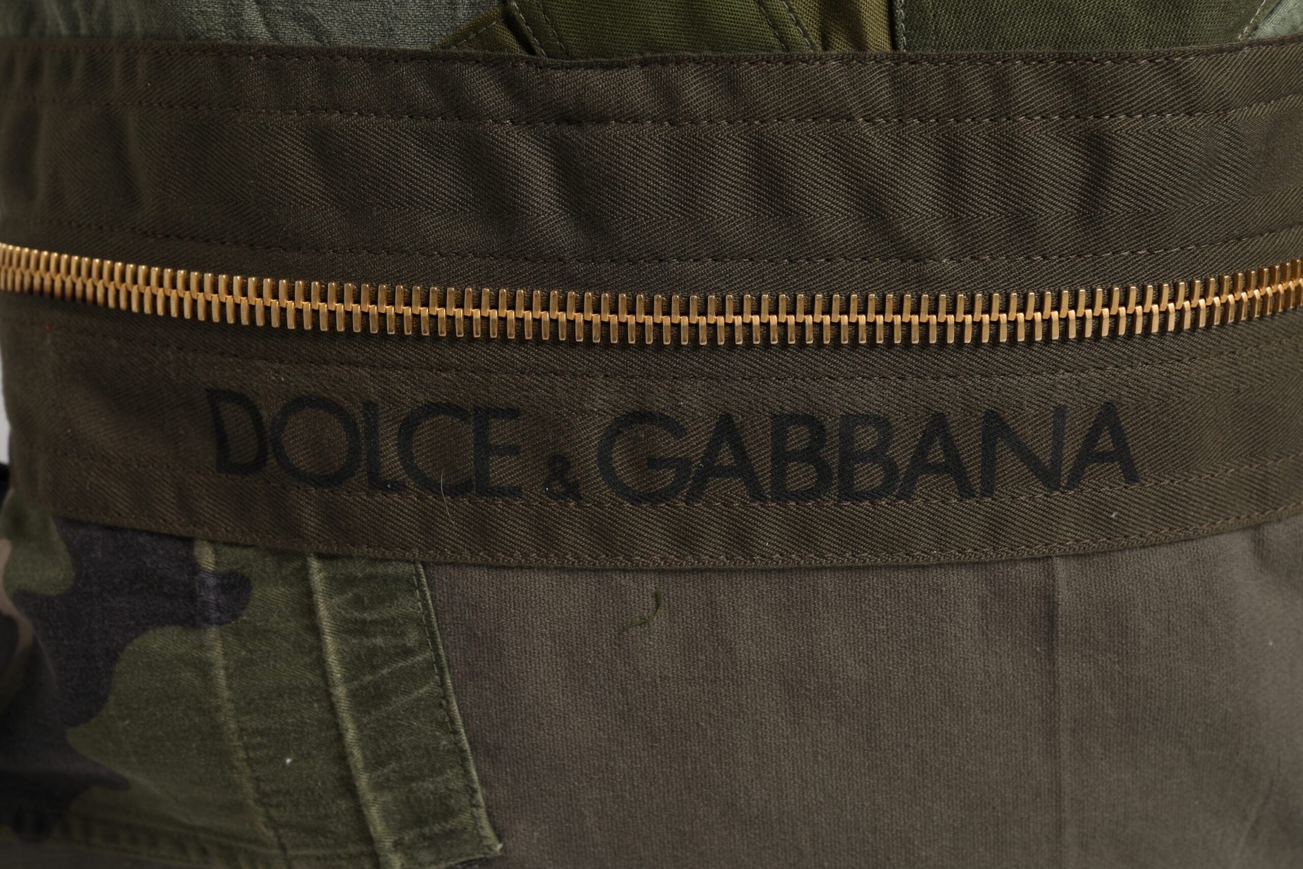 Rucsac Dolce &amp; Gabbana Verde Militar cu imprimeu patchwork