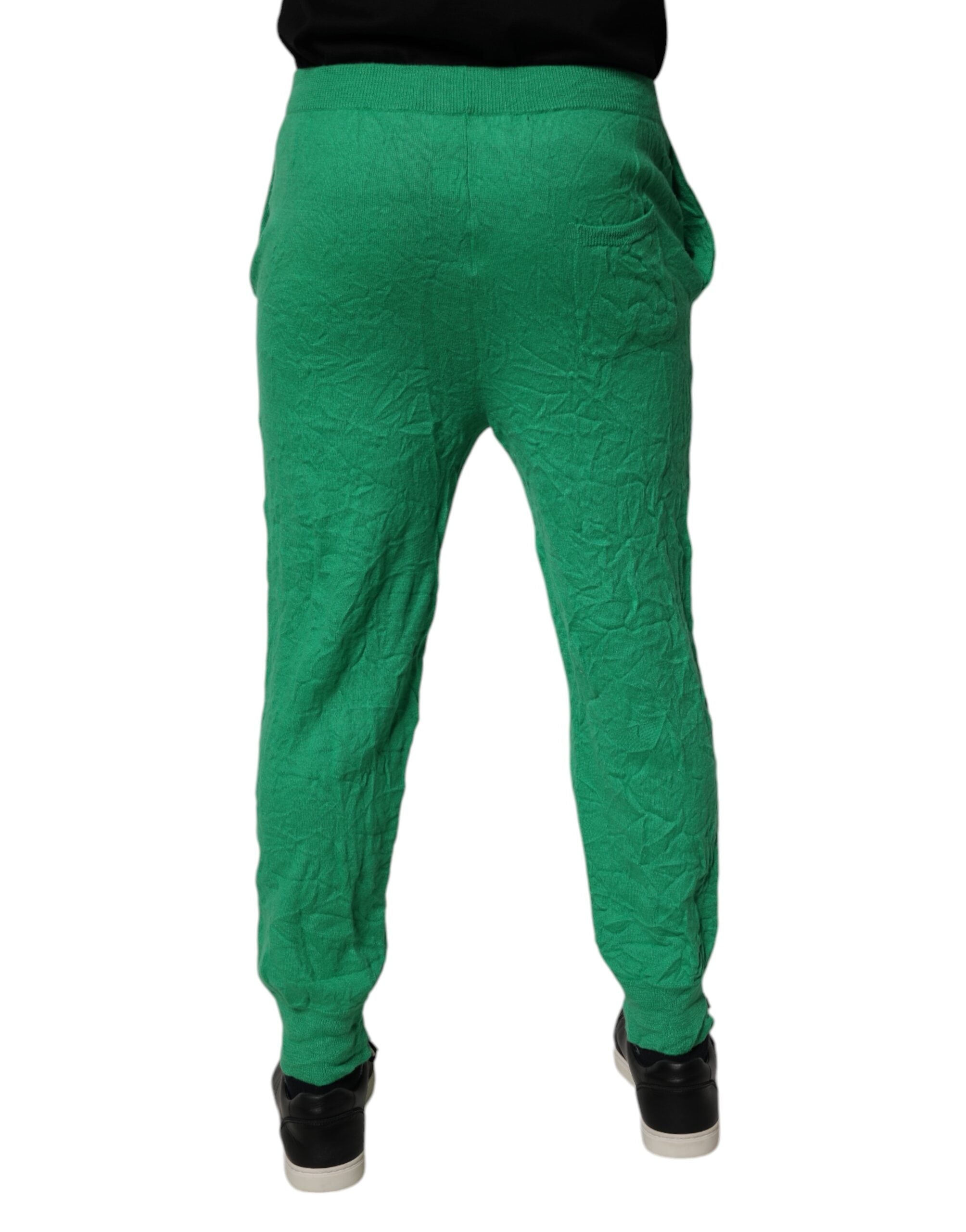 Dsquared² Grüne Freizeithose aus Baumwolle mit elastischer Taille für Herren