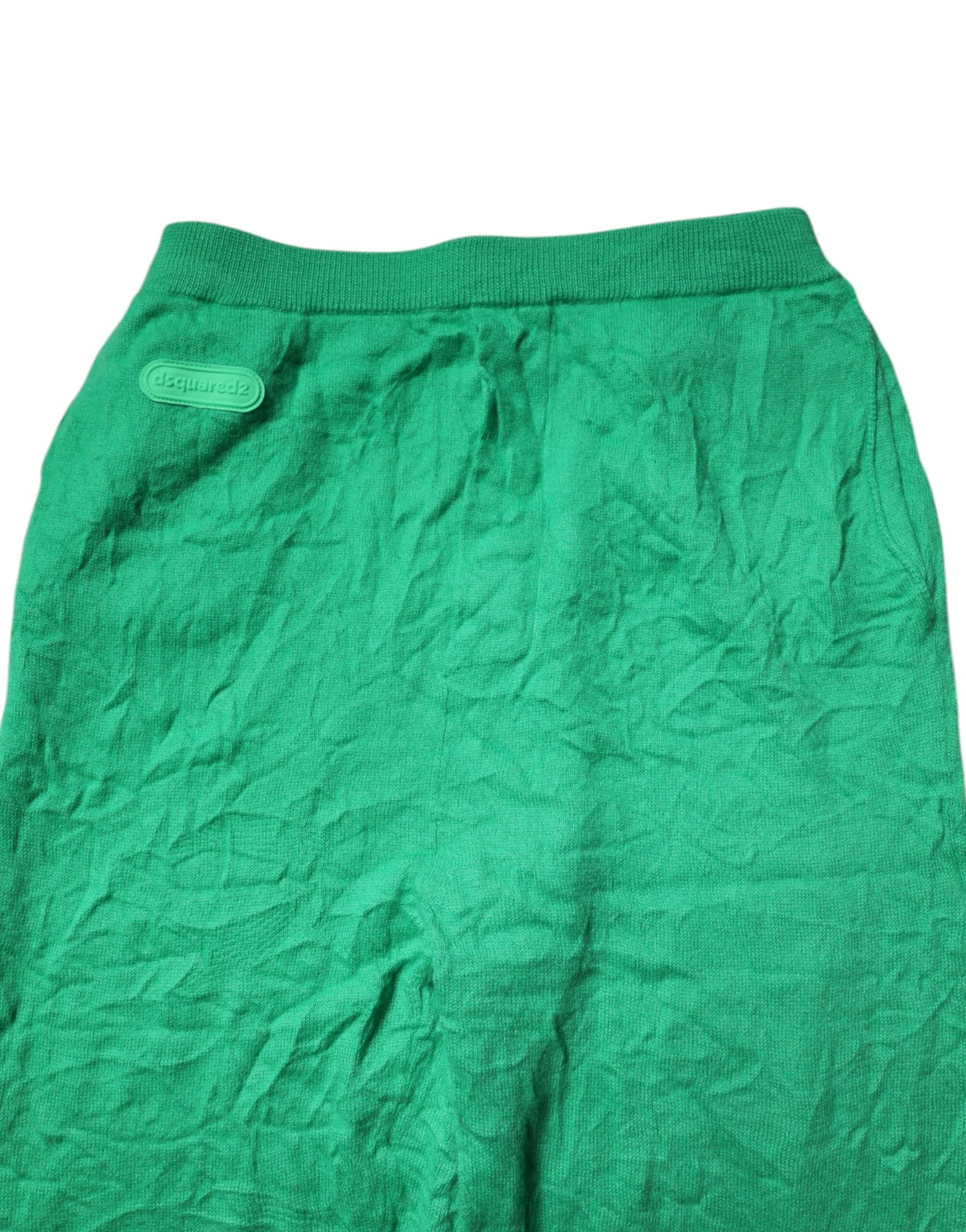 Dsquared² Grüne Freizeithose aus Baumwolle mit elastischer Taille für Herren