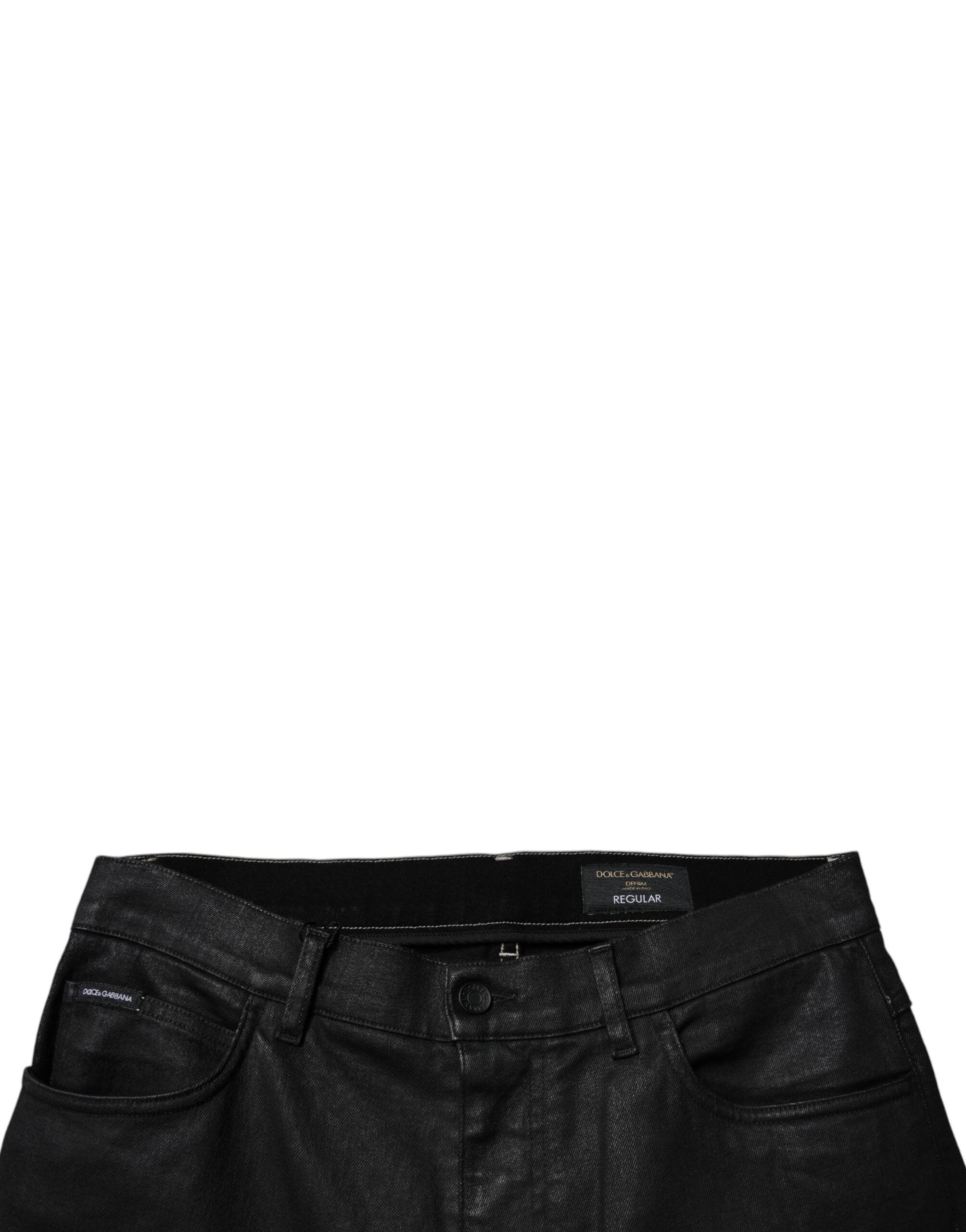 Dolce &amp; Gabbana Schwarze Skinny-Jeans aus Baumwollstretch für Herren